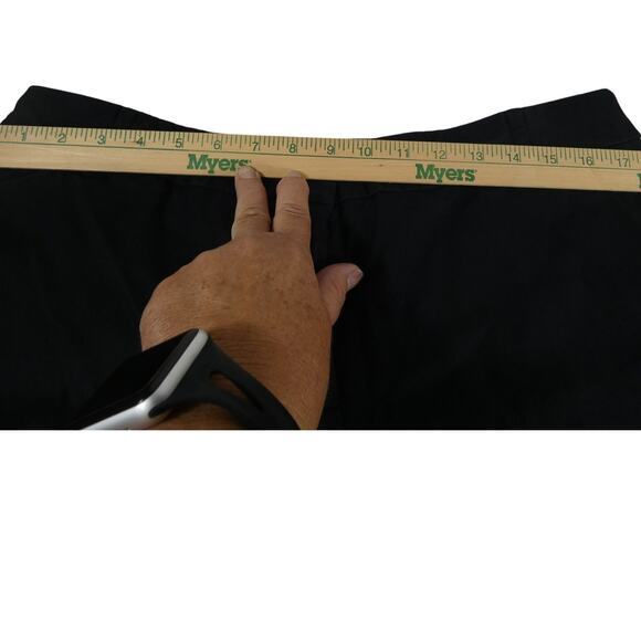 7th Avenue New York & Co. Women's Size 14 Bermuda Black Shorts Casual - Picture 5 of 7